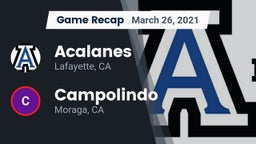 Recap: Acalanes  vs. Campolindo  2021