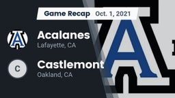Recap: Acalanes  vs. Castlemont  2021
