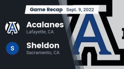 Recap: Acalanes  vs. Sheldon  2022
