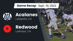 Recap: Acalanes  vs. Redwood  2022
