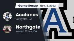 Recap: Acalanes  vs. Northgate  2022