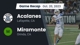 Recap: Acalanes  vs. Miramonte  2023
