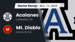 Recap: Acalanes  vs. Mt. Diablo  2023