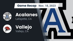 Recap: Acalanes  vs. Vallejo  2023