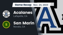 Recap: Acalanes  vs. San Marin  2023
