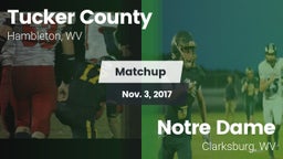 Matchup: Tucker County vs. Notre Dame  2017