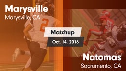Matchup: Marysville vs. Natomas  2016
