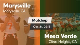 Matchup: Marysville vs. Mesa Verde  2016