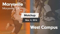 Matchup: Marysville vs. West Campus 2016