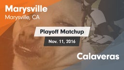 Matchup: Marysville vs. Calaveras 2016
