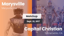Matchup: Marysville vs. Capital Christian  2017