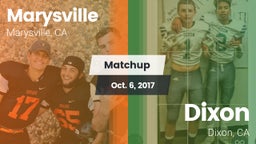 Matchup: Marysville vs. Dixon  2017