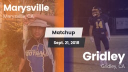 Matchup: Marysville vs. Gridley  2018