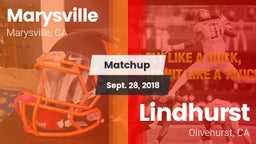 Matchup: Marysville vs. Lindhurst  2018