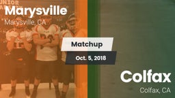 Matchup: Marysville vs. Colfax  2018
