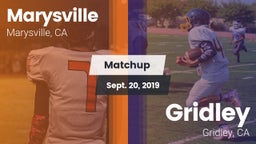Matchup: Marysville vs. Gridley  2019