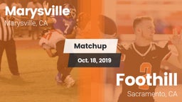 Matchup: Marysville vs. Foothill  2019