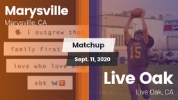 Matchup: Marysville vs. Live Oak  2020