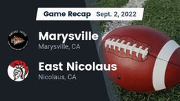 Recap: Marysville  vs. East Nicolaus  2022