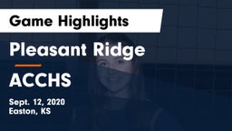 Pleasant Ridge  vs ACCHS Game Highlights - Sept. 12, 2020