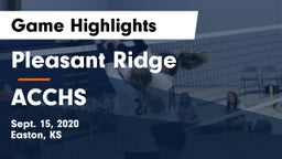 Pleasant Ridge  vs ACCHS Game Highlights - Sept. 15, 2020