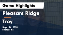 Pleasant Ridge  vs Troy  Game Highlights - Sept. 24, 2020