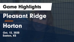 Pleasant Ridge  vs Horton  Game Highlights - Oct. 13, 2020