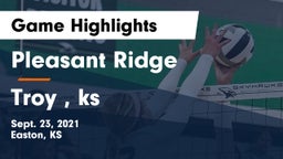 Pleasant Ridge  vs Troy , ks Game Highlights - Sept. 23, 2021