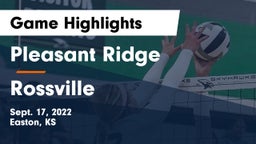 Pleasant Ridge  vs Rossville  Game Highlights - Sept. 17, 2022