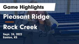 Pleasant Ridge  vs Rock Creek  Game Highlights - Sept. 24, 2022