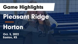 Pleasant Ridge  vs Horton  Game Highlights - Oct. 5, 2022