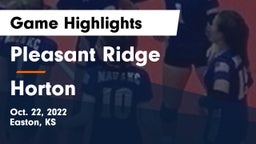 Pleasant Ridge  vs Horton  Game Highlights - Oct. 22, 2022