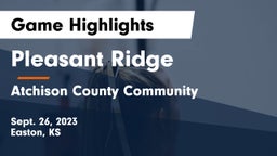 Pleasant Ridge  vs Atchison County Community  Game Highlights - Sept. 26, 2023