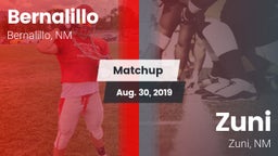 Matchup: Bernalillo vs. Zuni  2019
