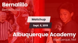 Matchup: Bernalillo vs. Albuquerque Academy  2019