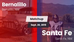 Matchup: Bernalillo vs. Santa Fe  2019