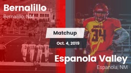 Matchup: Bernalillo vs. Espanola Valley  2019