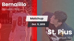 Matchup: Bernalillo vs. St. Pius  2019
