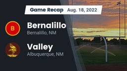 Recap: Bernalillo  vs. Valley  2022