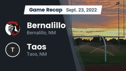 Recap: Bernalillo  vs. Taos  2022