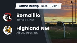 Recap: Bernalillo  vs. Highland  NM 2023