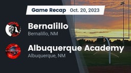Recap: Bernalillo  vs. Albuquerque Academy  2023