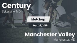 Matchup: Century vs. Manchester Valley  2016