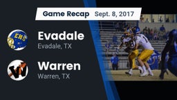 Recap: Evadale  vs. Warren  2017
