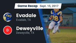 Recap: Evadale  vs. Deweyville  2017