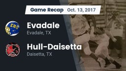 Recap: Evadale  vs. Hull-Daisetta  2017