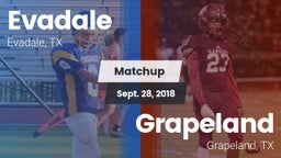 Matchup: Evadale vs. Grapeland  2018