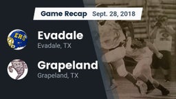 Recap: Evadale  vs. Grapeland  2018