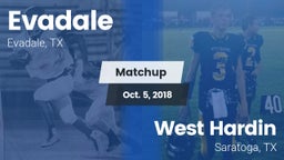 Matchup: Evadale vs. West Hardin  2018