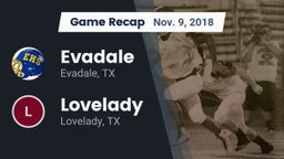 Recap: Evadale  vs. Lovelady  2018